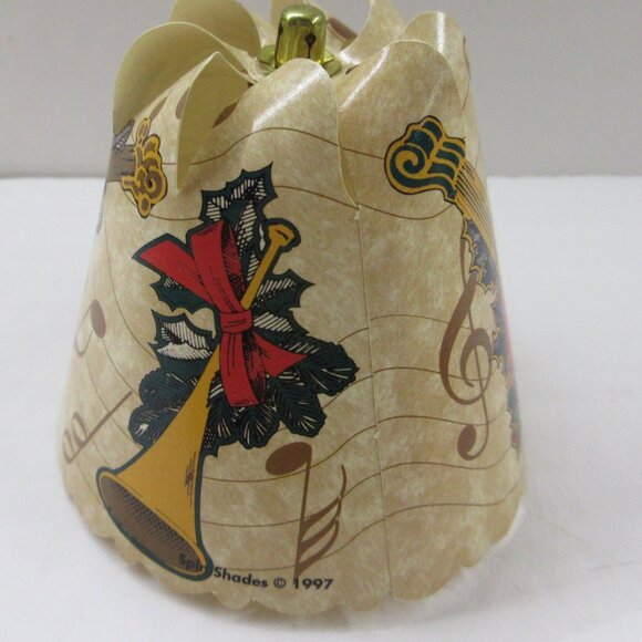 Spin Shades Revolving Spin Lamp Shade Christmas Musical Instruments 1994 Vtg - Picture 10 of 12